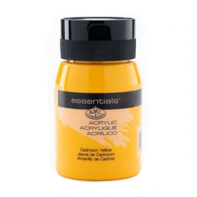 Image of Royal &amp; Langnickel RAA 5108 Essentials 500ml Acrylic Paint Cadmium Yellow