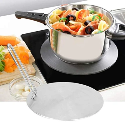 Image of Rehomy Heat Diffuser Plate Stainless Steel Induction Adapter Converter Gas Electric Cooker Plate(24cm)
