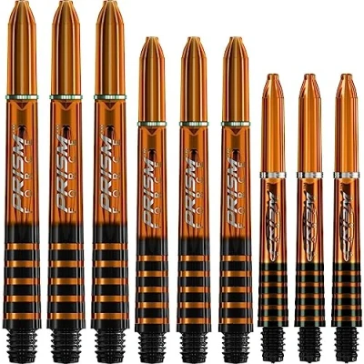 Image of WINMAU Prism Force Orange Short Polycarbonate Dart Stems 1 set per pack (3 shafts in total)