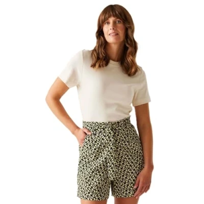 Image of Regatta Orla Kiely Summer II Shorts Jasmine Flower Black, Size: 14