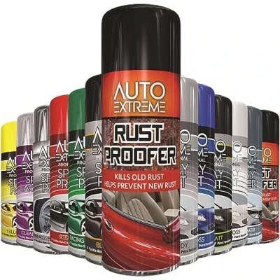 Image of AlezyB 1 x Auto Extreme Rust Proofer Spray Paint 400ml Professional Quality, Perfect Finish Multipurpose Aerosol for Cars, Bikes,Vans, Metal, Wood