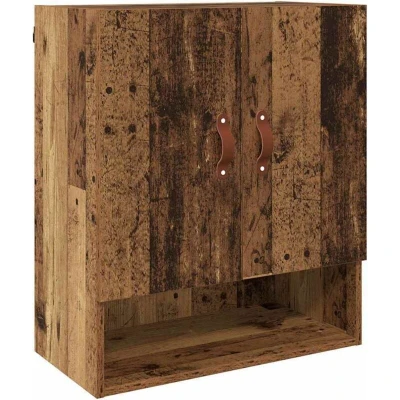 Image of vidaXL Wall Cabinet Old wood 60 x 31 70 cm Engineered