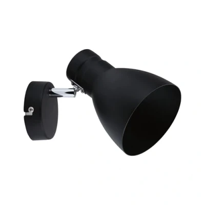 Image of Paulmann Davy wall light, black, one bulb