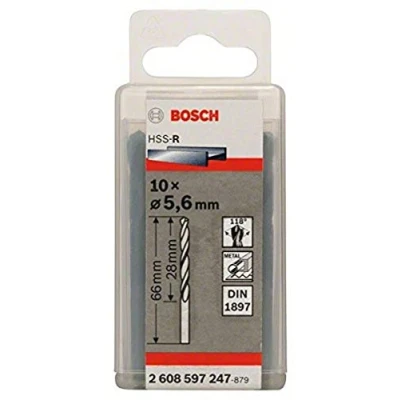 Image of Bosch 2608597247 56 x 28 66 mm Din1897 HSS R Stub Drill Bits