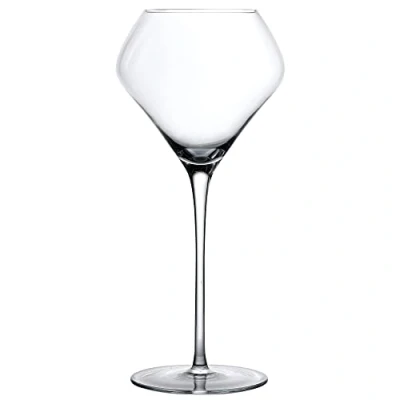 Image of Libbey 4 Piece Handmade Crystal White Wine Glasses Set, 19 oz / 550 ml, White, Reusable, Dishwasher Safe, Recyclable, Solid Pattern