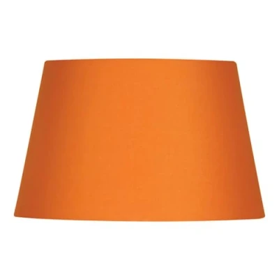 Image of Oaks Lighting Cotton Drum Shade, 14 inch, Fabric, Satsuma/Orange