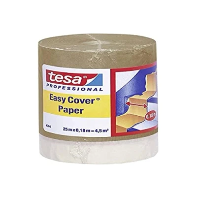 Image of Tesa 04364 00001 01 Abdeckpapier Easy Cover® brightbraun (L x B) 25m 18cm 1St.