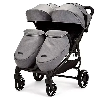 Image of Ickle Bubba Venus Max Double Stroller Black / Space Grey