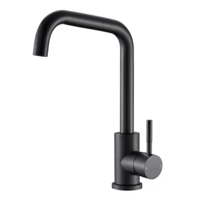 Image of Reginox NERA MB Matt Black Twin Lever Kitchen Mixer Tap