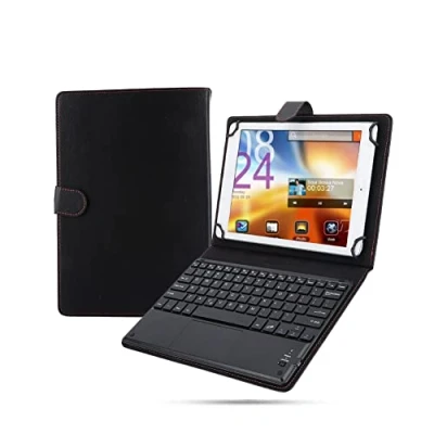 Image of Bluetooth Wireless QWERTY Keyboard PU Protective Case For 9.7 10&quot; inch Android/IOS/Windows Tablet PC, 2 in 1 Folio Cover &amp; with Touchpad