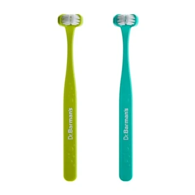 Image of Dr. Barman&#039;s Superbrush Toothbrush for Children, Pack of 2 (0 6 Years)