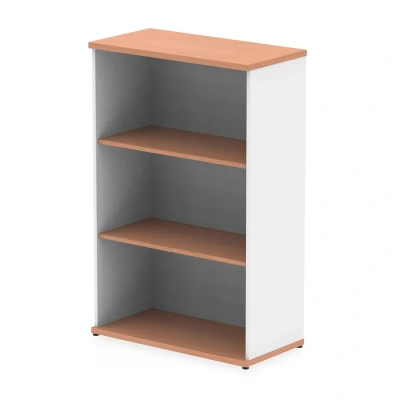 Image of Impulse 1200mm Bookcase Beech and White