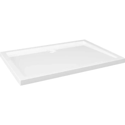 Image of vidaXL Rectangular ABS Shower Base Tray White 70x100 cm