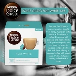 Image of NESCAFÉ Dolce Gusto Flat White Coffee Pods, 16 x 11.7 g