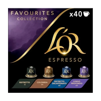 Image of L&#039;OR Espresso Favourites Variety Box Coffee Pods x40 Nespresso®* Compatible