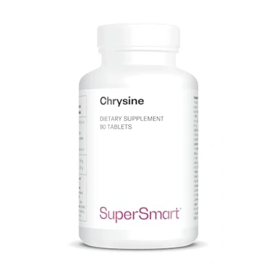 Image of Chrysin Natural Supplement to Support Testosterone in Men Passionflower Extract 90 Tablets SuperSmart