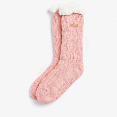 Image of Barbour Cable Knit Lounge Socks