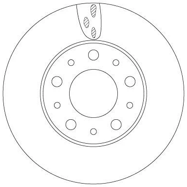 Image of 51957507 Brake disc TRW DF6918S 280mm 28mm 5 118mm Vented Painted CITROËN: Relay II Van, Platform / Chassis, Minibus