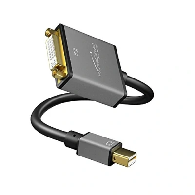 Image of KabelDirekt Mini DisplayPort (Mini DP) to DVI Adapter/Converter (maximum resolution 4K/60Hz, 24k gold plated contacts, for iMac, MacBook) PRO Series