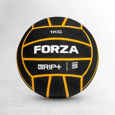 Image of FORZA Weighted Water Polo Ball For Strength &amp; Endurance Training, Premium Rubber, Grip+ Technology (1kg, Size 5)