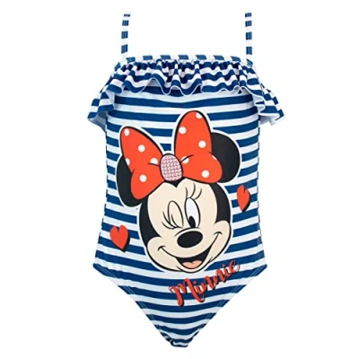 Image of Disney Girls Minnie Mouse Swimsuit Blue Age 2 to 3 Years