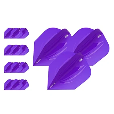 Image of Target Darts Unisex Pro. 5 x Sets of ID Pro Ultra Purple No 6 Dart Flights 15 in total, Purple, No.6 UK