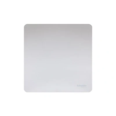 Image of Schneider Electric Ultimate Screwless Flat Plate Single Blank Plate, GU8410PC, Polished Chrome