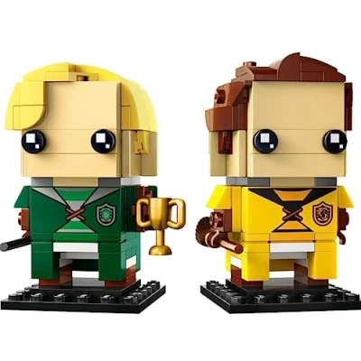 Image of LEGO 40617 Harry Potter Brickheadz Draco Malfoy &amp; Cedric Diggory 10+ 262 Pieces