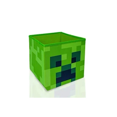 Image of Minecraft Creeper Storage Cube Organizer 10 Inch Bin