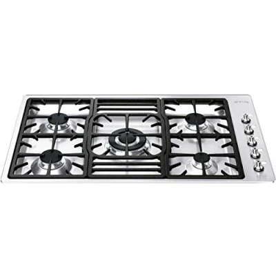 Image of Smeg Gas hob with 5 burners PGF95 4, Stainless Steel, Large