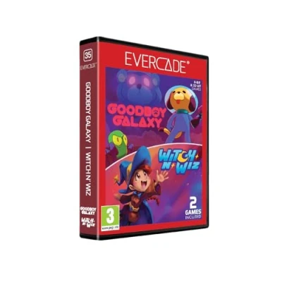 Image of Evercade Goodboy Galaxy / Witch N&#039; Wiz Dual Cartridge