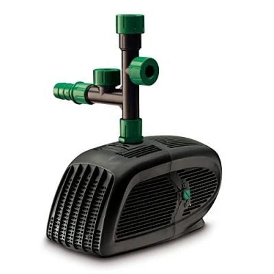 Image of Blagdon Midipond High Performance Pond Pump to Run Fountains, Waterfalls &amp; Filters, 5 Fountain Heads, Adjustable Extension Pipes, Fittings Included, Easy Clean, for Ponds up 3582 Litres, Black