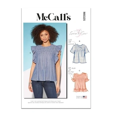 Image of McCall&#039;s M8325ZZ Misses&#039; Tops ZZ (L XL XXL)