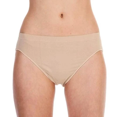 Image of Silky LADIES DANCE Seamless Ballet High Cut Briefs UnderwearKnickers Nude Flesh (Petite (Extra Small))