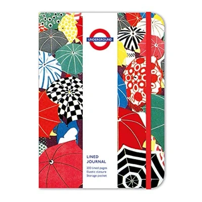 Image of London Underground Summer Sales Poster Design Elasticated Journal (12.7 x 17.7 cm)