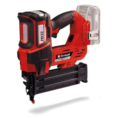 Image of Einhell Power X Change Cordless Nail Gun 18V Single and Serial Shot Electric Nailer, 60 Shots/Min, Depth Adjustment TE CN 18 Li Solo with 500 Nails (Battery Not Included)
