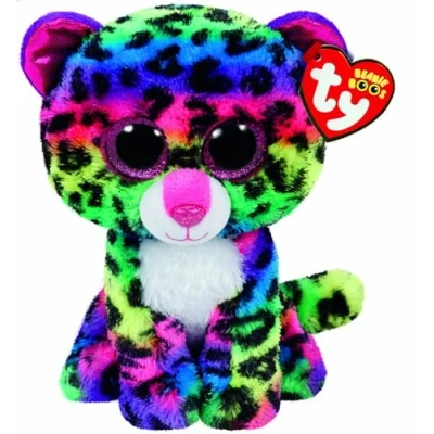 Image of TY 584003 Dotty the Leopard Stuffed Animal, Mehrfarbig, 15 cm