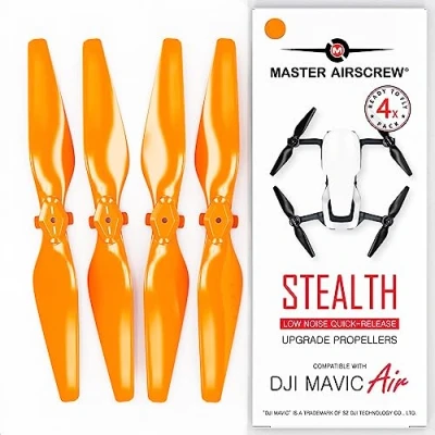Image of Master Airscrew Stealth Propellers for DJI Mavic Air Orange, 4 pcs