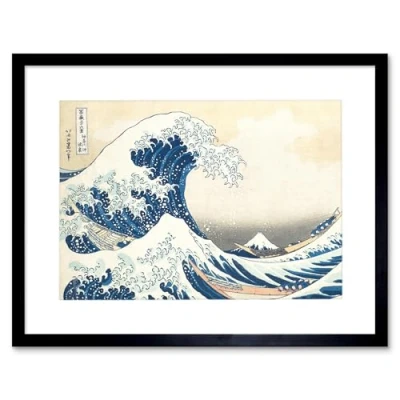 Image of Hokusai Great Wave off Kanagawa Framed Wall Art Print