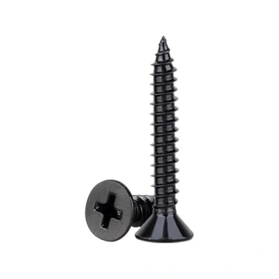 Image of M3 x 30mm Wood Screws, Flat Head Screws for Wood, Carbon Steel Black Small Screw Furniture,Woodworking, DIY Model Fixing (100pcs)