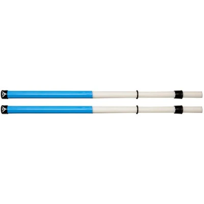 Image of Vater Drumsticks VASS Speciality Sticks Acoustick™ Solid Rute Rods Dowels Blue Handle