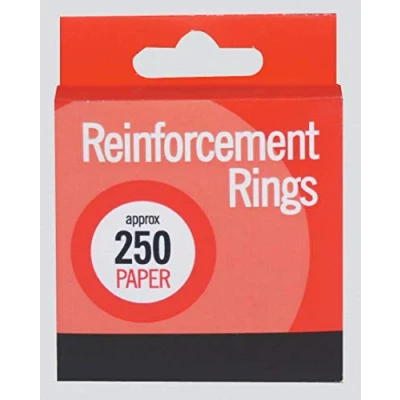Image of NEW BOX 250 REINFORCEMENT RINGS PAPER R