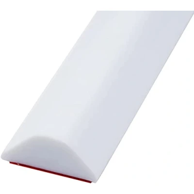 Image of TAOQILE Silicone Wet Room Floor Barrier Shower Threshold Water Dam, Barrier, Waterproof Self Adhesive and Bendable Stay Dry Retainer for Separation (50cm,White)