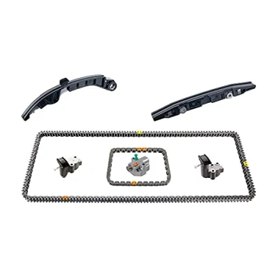 Image of 13028JK20A, 13028JK20AS1 Timing chain Kit BLUE PRINT ADBP730018 with slide rails, tensioner Silent Chain, Closed