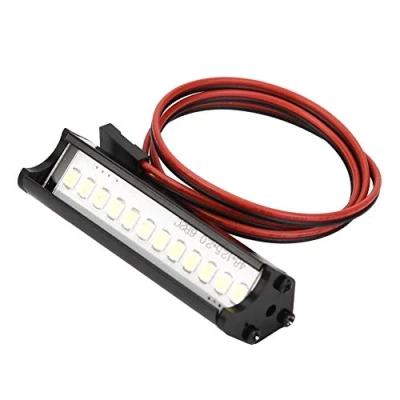Image of Dilwe RC Car LED Light Bar, 55mm Crawler Bar LEDs Lamp Accessory Compatible with for TRX4 90046 90048 SCX10 1:10