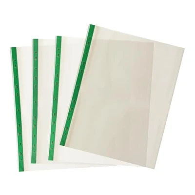 Image of Pack of 25 A4 Premium Glass Clear Punched Pockets (90 Micron)