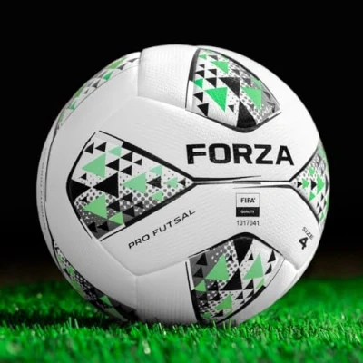 Image of FORZA Pro Futsal Footballs [Size 3/4] Low Bounce High Performance Match Ball Pack Of 1/3/12 (Size 4, 3)