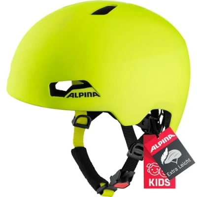 Image of ALPINA Unisex Children, HACKNEY cycling helmet, be visible matt, 51 56 cm