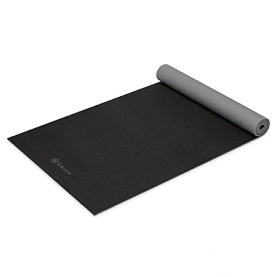 Image of Gaiam Unisex Granite Storm Yoga Mat, Black/Grey,68&quot; x 24&quot; 3 mm