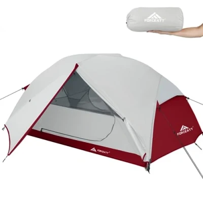 Image of Forceatt Camping Tent 2 Person, Doors Ventilation Double Layer Waterproof Lightweight Backpacking with Carry Bag, 3 4 Seasons, Easy Set Up, Ideal for Camping, Hiking &amp; Outdoor.
